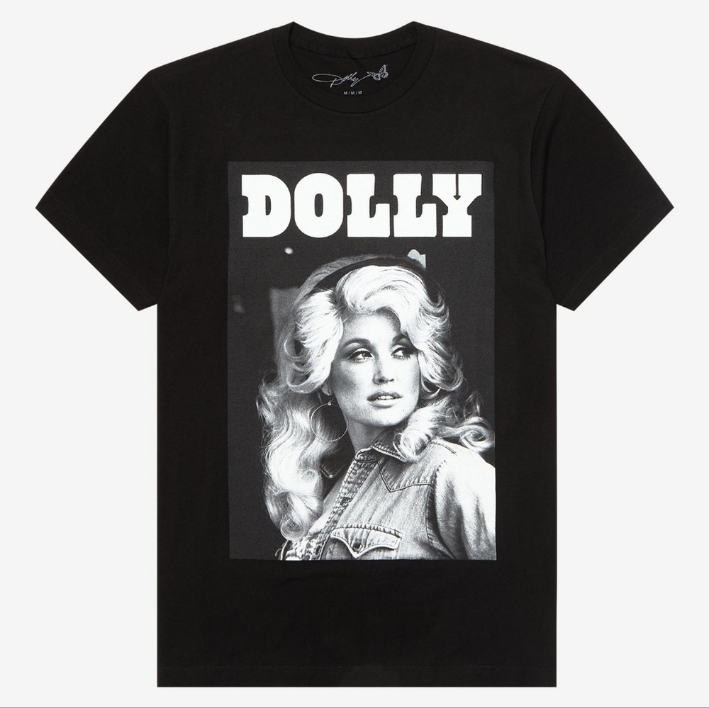 Black Dolly Parton Graphic T-Shirt